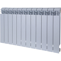 Радиатор биметаллический Global Style Plus 500 / grigio argento opaco / серый, 12 секций