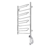 Электрический полотенцесушитель Domoterm с тэном Офелия П12 500x1000 ER, хром