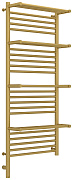 Полотенцесушитель электрический Сунержа Богема с 4 полками 3.0 1200х500 / МЭМ левый Матовое золото