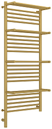 Полотенцесушитель электрический Сунержа Богема с 4 полками 3.0 1200х500 / МЭМ левый Матовое золото