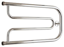 Водяной полотенцесушитель Стилье ДУЭТ 320х650 резьба-сгон 1" (Без покрытия)