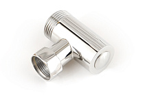 Уголок со спускным клапаном н/ж "СУНЕРЖА" G 1" нар.р. / G 3/4" н. г. (Тёмный титан муар)