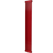 Стальной трубчатый радиатор IRSAP TESI 21800 6 секций Красный боковое подключение 3/4"