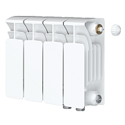 Радиатор биметалл Rifar Base Ventil 200 / 4 секции, нижнее правое подключение