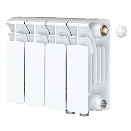 Радиатор биметалл Rifar Base Ventil 200 / 4 секции, нижнее правое подключение