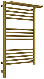 Полотенцесушитель электрический Сунержа Богема с полкой 3.0 800х500 / МЭМ левый Состаренная бронза