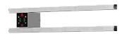 Полотенцесушитель электрический Terminus Полка П2 ПРОФ 500х90