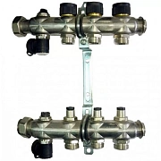 Коллектор Oventrop "Multidis SF" на 3 контура с регулирующими вставками