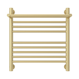 Водяной полотенцесушитель Сунержа Богема с полкой + 500х500 матовая шампань