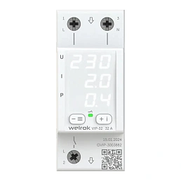 Реле напряжения с контролем тока Welrok VIP-32