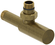 Вентиль Сунержа угловой (цилиндр) G 1/2" НР х G 1/2" НР (Состаренная бронза)