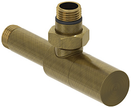 Вентиль Сунержа угловой (цилиндр) G 1/2" НР х G 1/2" НР (Состаренная бронза)