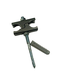 Держатель для трубчатых радиаторов Arbonia, L=130 мм, чёрный RAL 9015