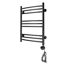 Электрический полотенцесушитель Domoterm с тэном черный Калипсо П9 500x700 ЧРН ER