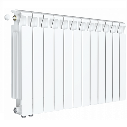 Радиатор биметалл Rifar Monolit Ventil 500 / 12 секций, нижнее левое подключение