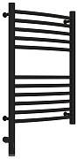 Полотенцесушитель электрический Сунержа Богема 3.0 выгнутая 600х400  МЭМ левый Матовый чёрный