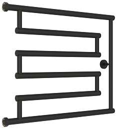 Водяной полотенцесушитель Сунержа High-Tech model L+ 500х650 муар темный титан