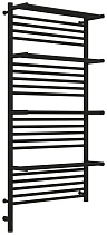 Полотенцесушитель электрический Сунержа Богема с 4 полками 3.0 1200х600 / МЭМ левый Матовый чёрный