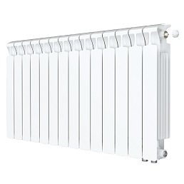 Радиатор биметалл Rifar Monolit Ventil 500 / 14 секций, нижнее правое подключение