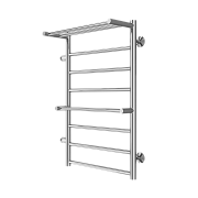 Полотенцесушитель водяной Terminus Анкона П8 500х800 бп500 слева