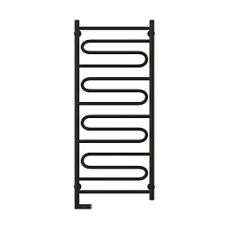 Электрический полотенцесушитель Сунержа ЭЛЕГИЯ 2.0 1200х500 / МЭМ левый / матовый черный