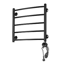 Электрический полотенцесушитель Domoterm с тэном черный Калипсо П5 500x500 ЧРН ER
