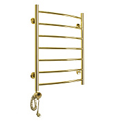 Электрический полотенцесушитель Domoterm с тэном Калипсо П7 500x700 EL золото