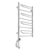 Электрический полотенцесушитель Domoterm с тэном Офелия П12 500x1000 EL, хром