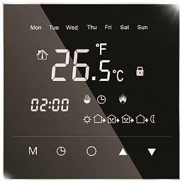 Терморегулятор IQ Watt программируемый сенсорный Black Diamond черный