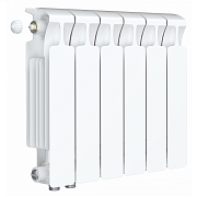 Радиатор биметалл Rifar Monolit Ventil 350 / 6 секций, нижнее левое подключение