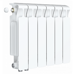 Радиатор биметалл Rifar Monolit Ventil 350 / 6 секций, нижнее левое подключение