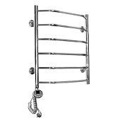 Электрический полотенцесушитель Domoterm Лаура П6 500x600 EL, хром