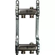 Коллектор Stout из нержавеющей стали для радиаторной разводки 2 вых.