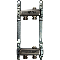 Коллектор Stout из нержавеющей стали для радиаторной разводки 2 вых.