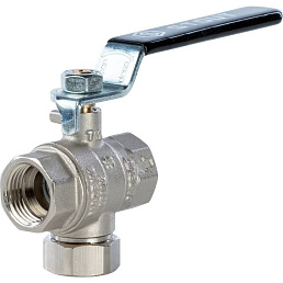 Кран шаровой Stout с фильтром 1/2", ручка рычаг