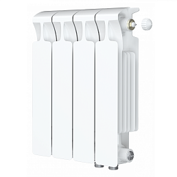 Радиатор биметалл Rifar Monolit Ventil 350 / 4 секции, нижнее правое подключение