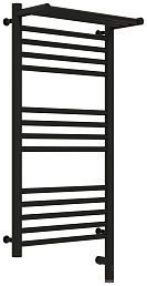 Полотенцесушитель электрический Сунержа Богема с полкой 3.0 800х400 / МЭМ правый Матовый чёрный