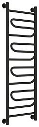 Водяной полотенцесушитель Сунержа Элегия+ 1200х400 матовый черный