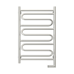 Электрический полотенцесушитель Сунержа ЭЛЕГИЯ 2.0 800х500 / МЭМ правый / без покрытия